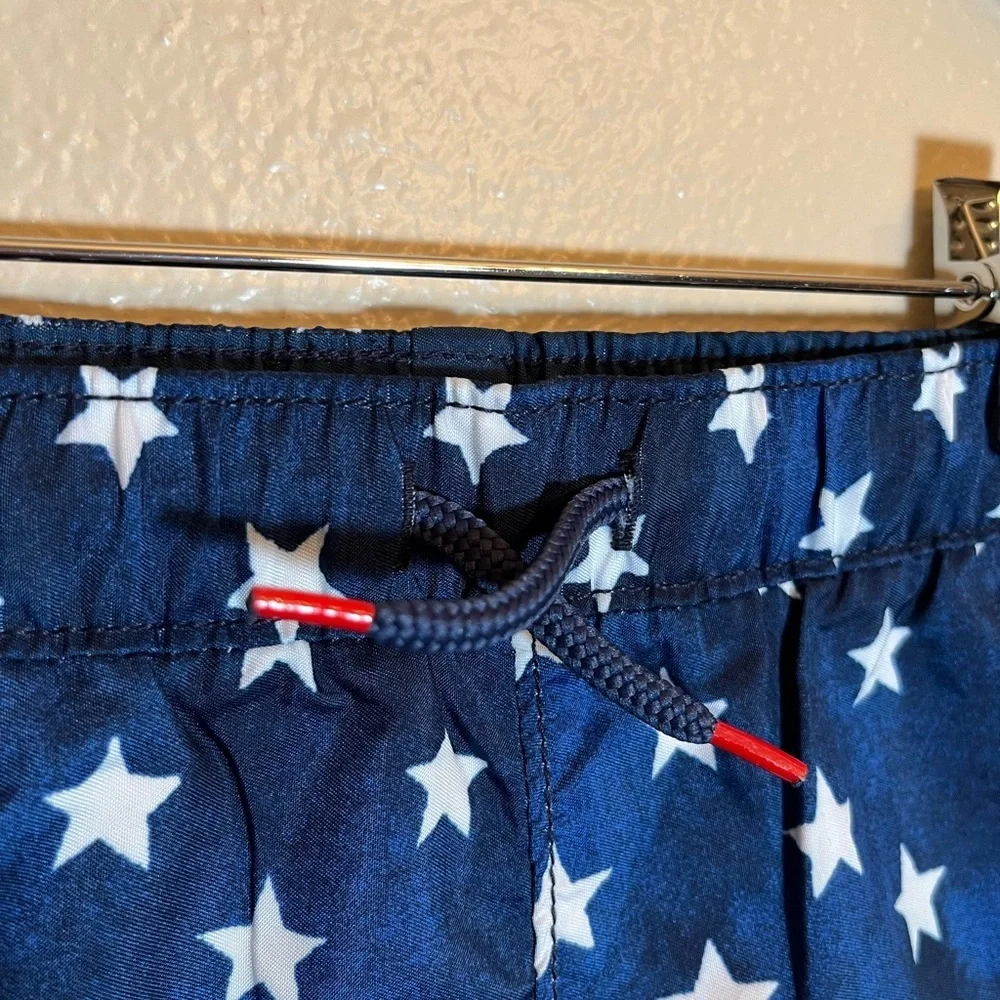 NWT Old Navy Stars Stripes Patriotic Summer Beach Swim Trunks